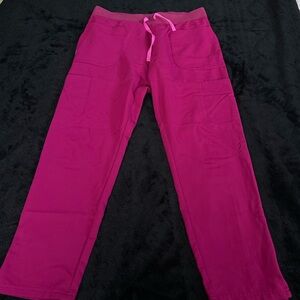 FIGS Nepal skinny scrub pants - Dark Magenta, L